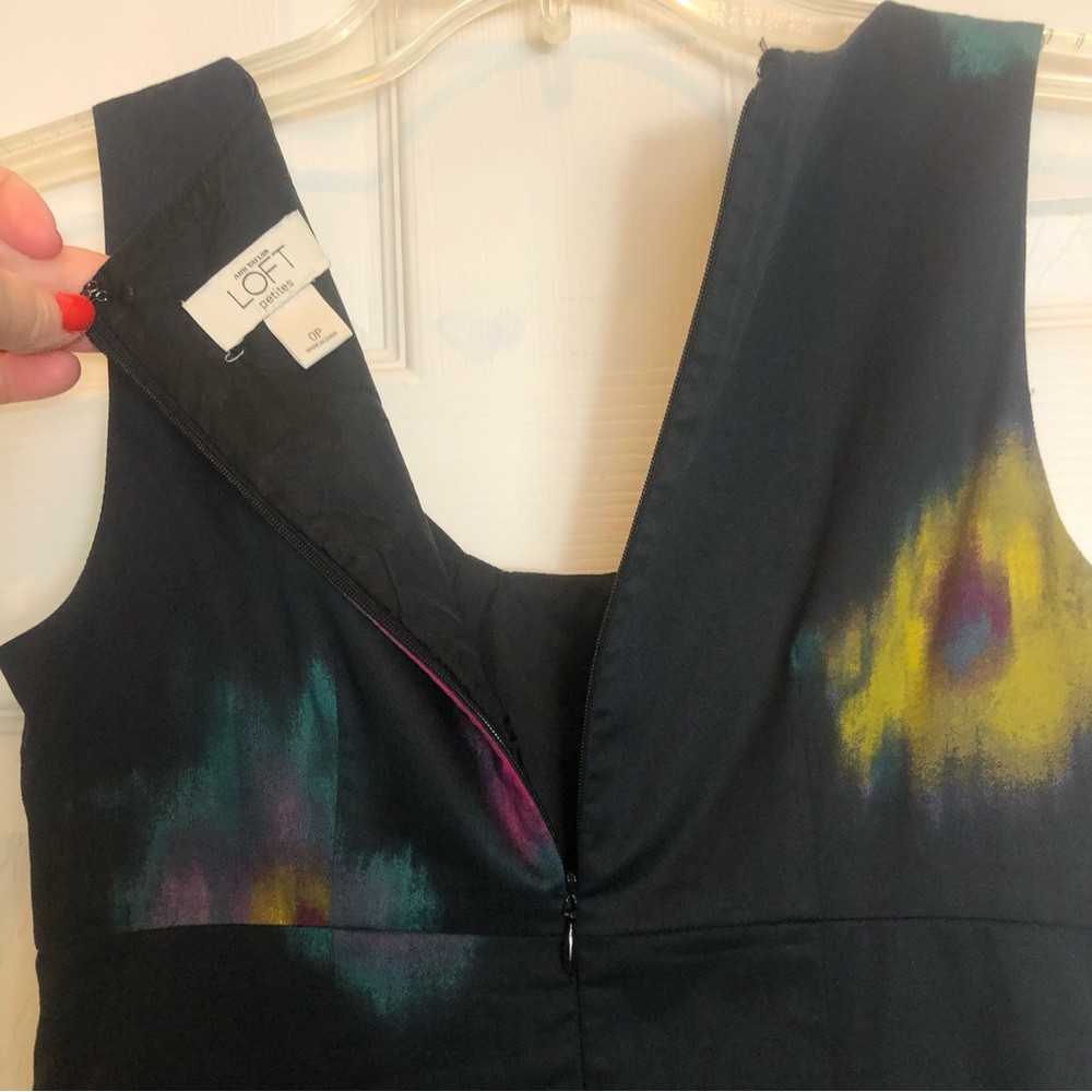 Ann Taylor LOFT Petite Fully Lined Sleeveless Dress Size 0P - Picture 3 of 6